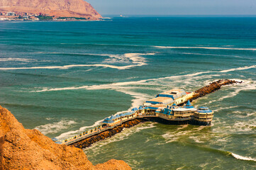 Rosa Nautica Restaurant on pier in Miraflores district - Lima, Peru