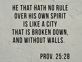 Bible quotes on grey plaster wall background. Card with text sign for believers. Inspirational thoughts for praying. Christian wallpaper. Love, hope, faith concept.