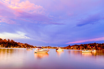 A moment before storm along Georges River 