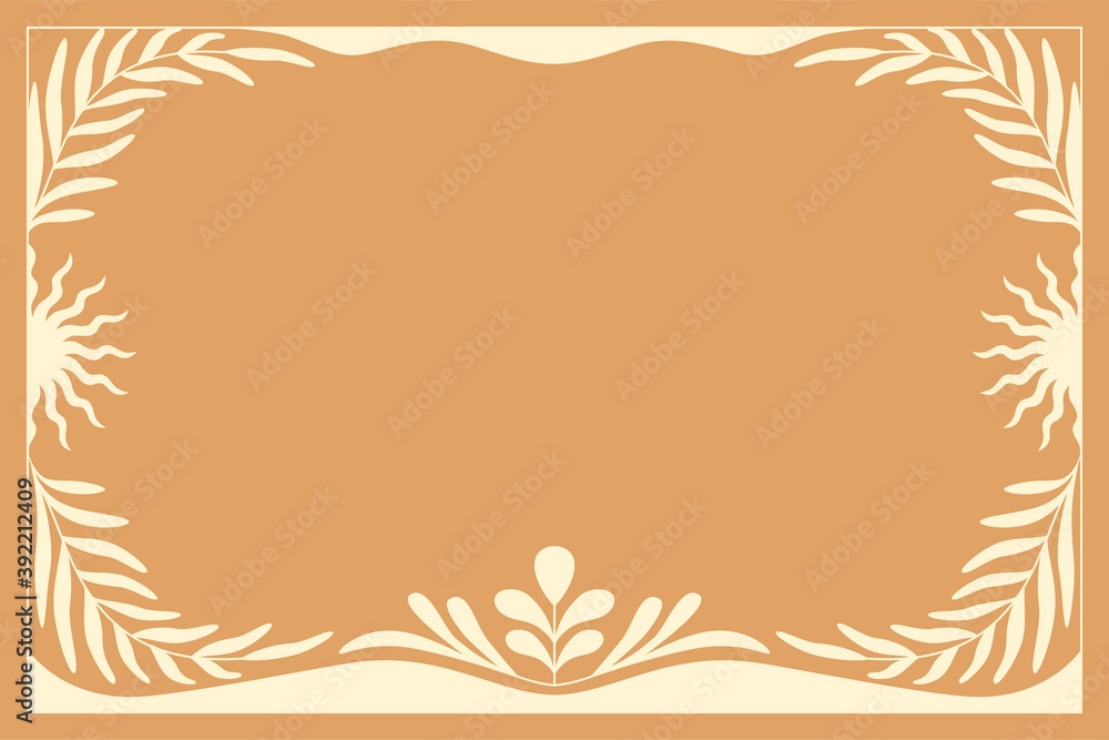 Poster vector illustration in simple modern style - horizontal abstract background and graphic print - deco