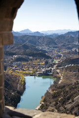 Fototapeta na wymiar View from the Great Wall