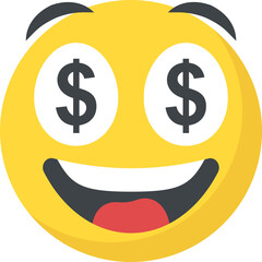 
A social communication platforms’ emoji laughing expression
