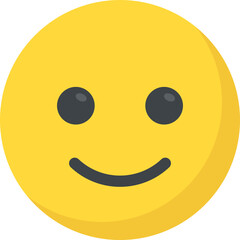 
A social communication platforms’ emoji happy expression
