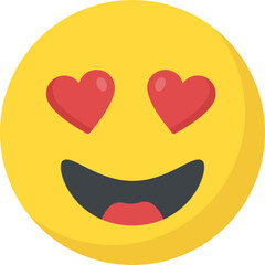 
Smiley expressing in love concept
