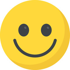 
A social communication platforms’ emoji happy expression
