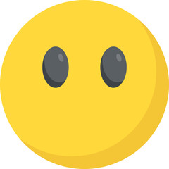 
Face without mouth emoji expresses speechless concept
