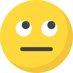 
An emoticon depicting unamused expression
