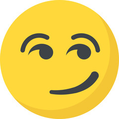 
Naughty expression through emoticon icon
