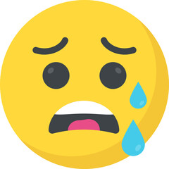 
Emoji representing tiredness concept
