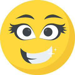 
A smiley expressing being surprised
