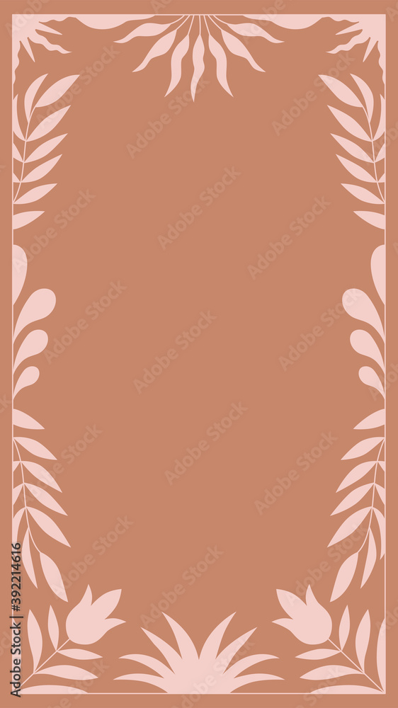 Poster vector illustration in simple modern style - abstract background and graphic print for social media 