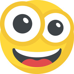 Fototapeta premium A social communication platforms’ emoji laughing expression 