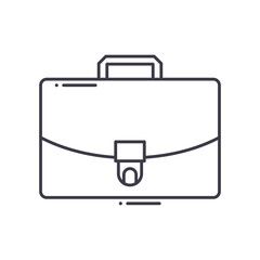 Brieface icon, linear isolated illustration, thin line vector, web design sign, outline concept symbol with editable stroke on white background.