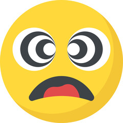 
Naughty expression through emoticon icon
