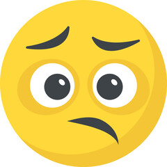 
Sad smiley face, depressed concept
