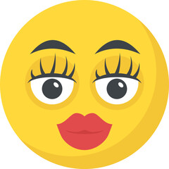 
An emoticon depicting expression of being naughty
