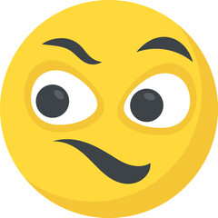 
A smiley expressing being surprised
