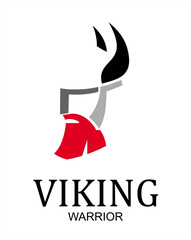 unique viking head icon
