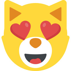 
Smiley expressing in love concept
