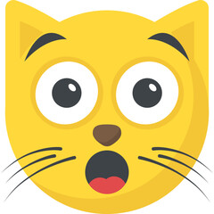 
A cute cartoon style cat emoji
