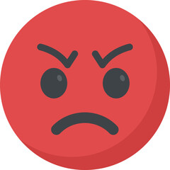 
A smiley expressing being annoyed
