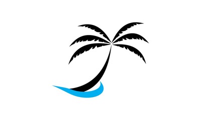 Fototapeta na wymiar coconut tree vector icon