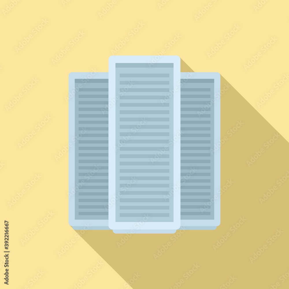Poster storage boxes icon. flat illustration of storage boxes vector icon for web design