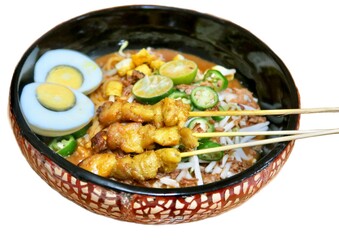 Mee rebus satay
