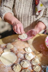 baking cookies in the hands