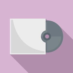 Storage cd disk icon. Flat illustration of storage cd disk vector icon for web design