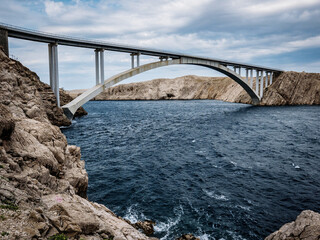 Beautiful shot from Paski Most Rtina Croatia © Marko Klarić/Wirestock