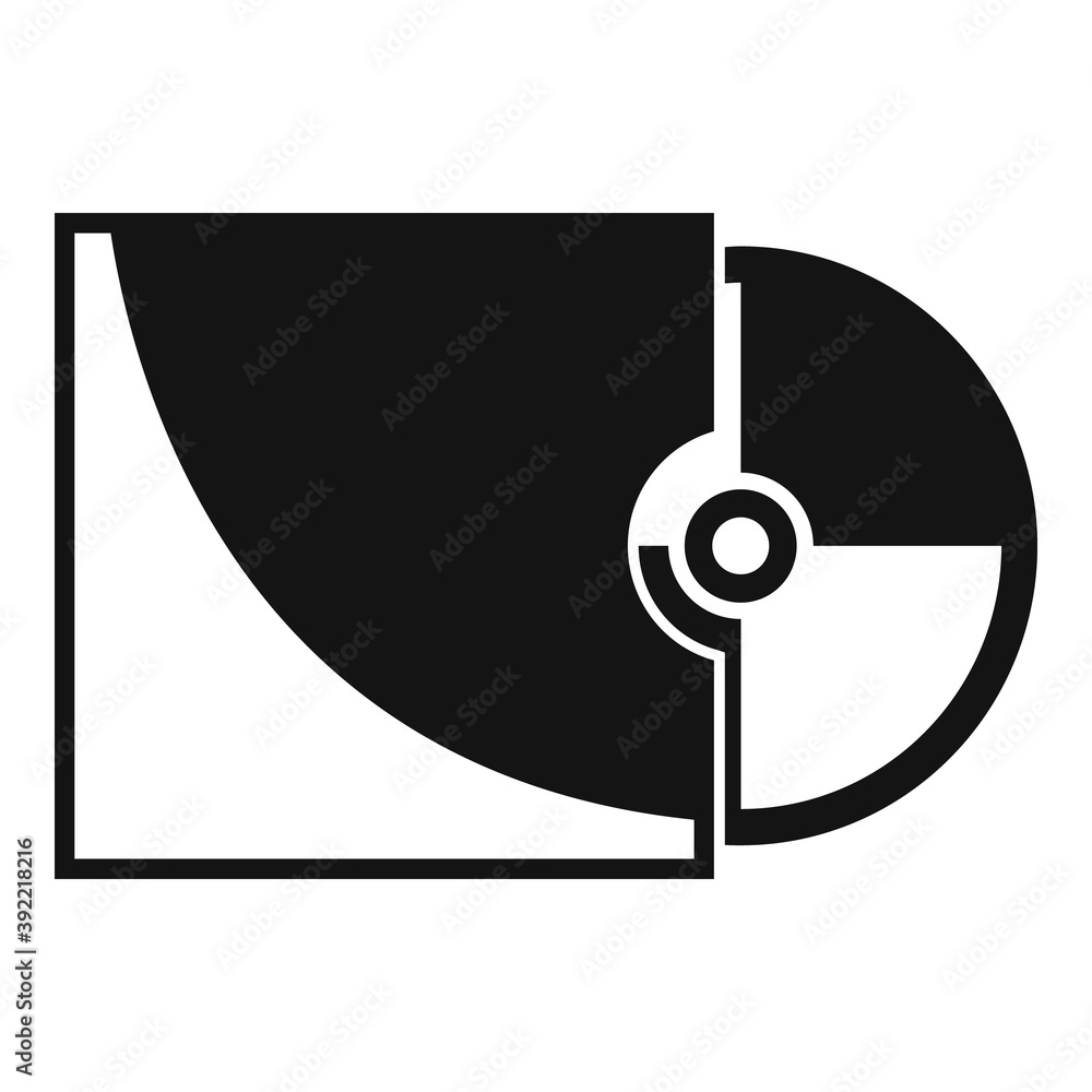 Poster storage cd disk icon. simple illustration of storage cd disk vector icon for web design isolated on 
