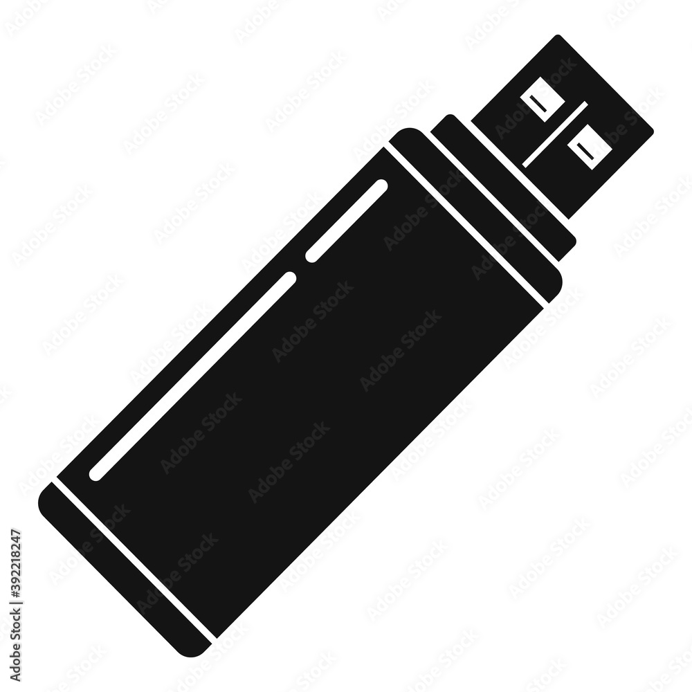Aufkleber storage usb flash icon. simple illustration of storage usb flash vector icon for web design isolated