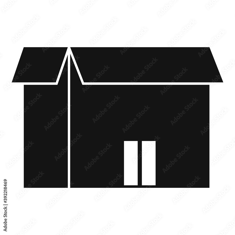 Poster storage objects box icon. simple illustration of storage objects box vector icon for web design isol