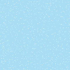 Seamless pattern with snowflakes on a blue background.