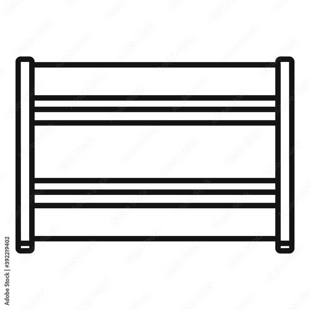 Poster storage book drawer icon. outline storage book drawer vector icon for web design isolated on white b