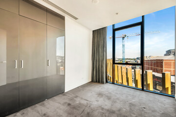 Empty and unfurnished brand new apartment