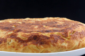 potatoes omelette as tipycal spanish food