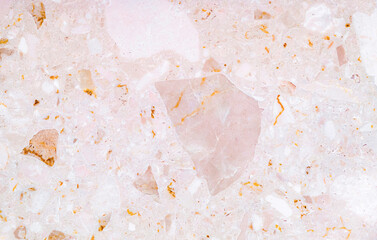 Terrazzo floor texture background. A sort of marble pink stone texture.