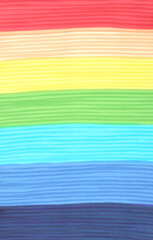 Color abstract background of horizontal lines drawn by markers