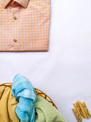 shirt and clothes folding ironing