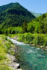 The mountains of the High Pyrenees, Hautes-Pyrenees, Occitanie, France