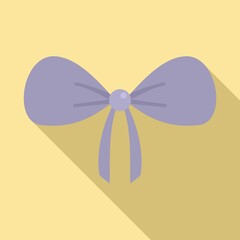 Female bra icon. Flat illustration of female bra vector icon for web design