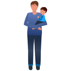 Father's day. International world holiday. The idea is to spend time together, to be with your family. Can be used to create collages in web design