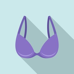 Thong bra icon. Flat illustration of thong bra vector icon for web design