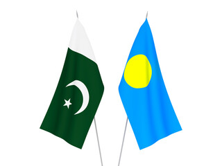 Pakistan and Palau flags