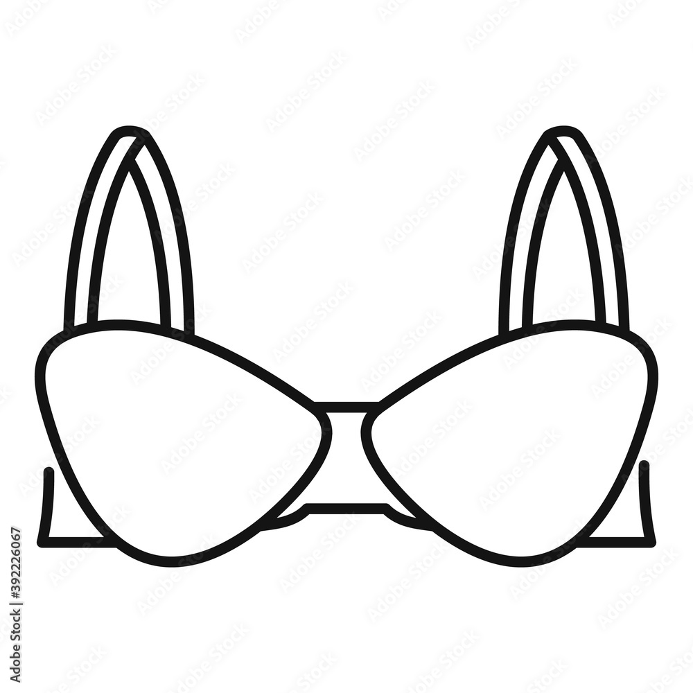 Poster maternity bra icon. outline maternity bra vector icon for web design isolated on white background