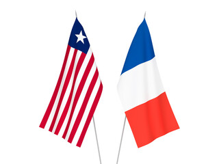 France and Liberia flags