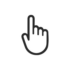 Hand press icon, vector illustration isolated on white background