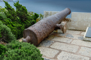Kanone in Bonifacio auf der Insel Korsika